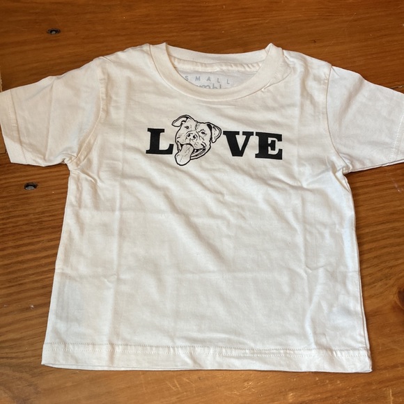 NWOT! SMALL RUMBLE 2T Screenprinted T-Shirt Tee Pitbull Dog Organic SS - Picture 5 of 10
